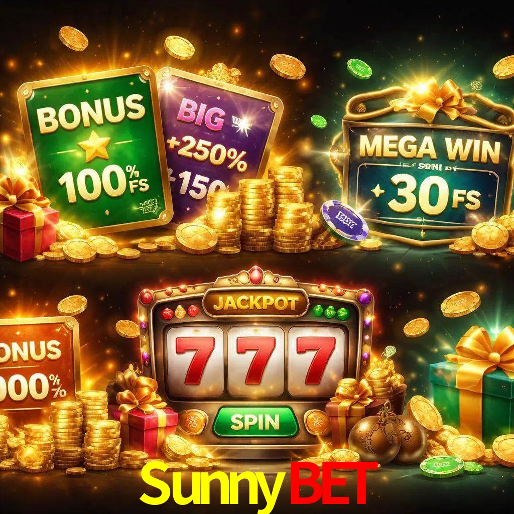 Tipos de bonos SunnyBet incluyendo recompensas de bienvenida y promociones continuas